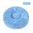 Plush round padded dog and cat bed in Gradient Blue