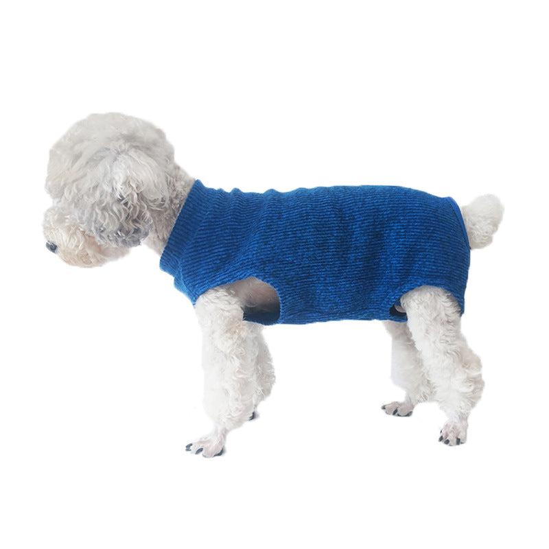 High neck knitted dog jumper, available in 4 styles, image 5