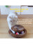 Round accordion corrugated cat scratcher toy with bell ball, view 1 of 10