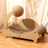 Corrugated cardboard cat scratcher rocking lounge with mat, photo 4 of 29