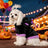 Magic cat and pumpkin Halloween costumes for pets