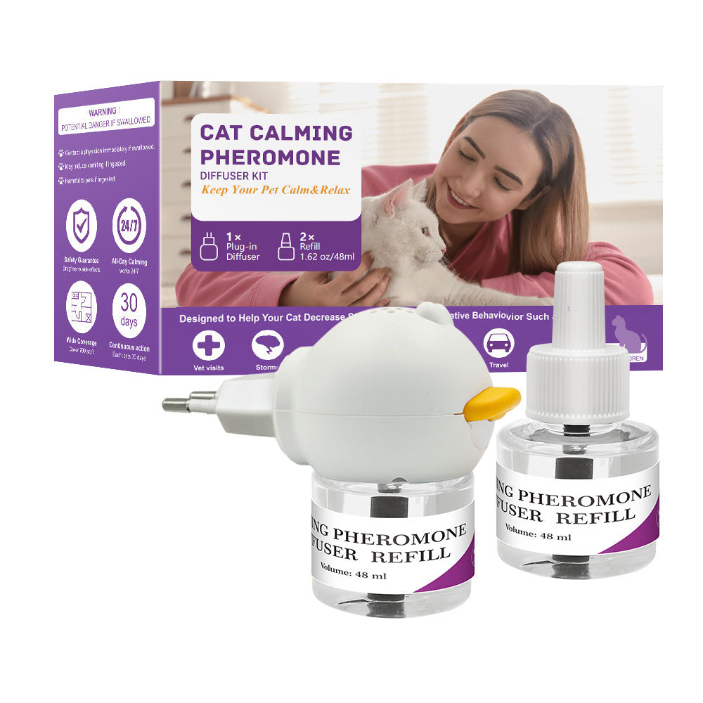 Calming Pheromone Diffuser Starter Set with Refills, UK Plug