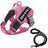 Vest dog harness with braided rope lead set in red, product image 33