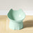 Raised tilted cat bowl with cute ears, further angle view