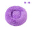 Round plush donut bed for dogs and cats in Purple, size 80cm Diameter