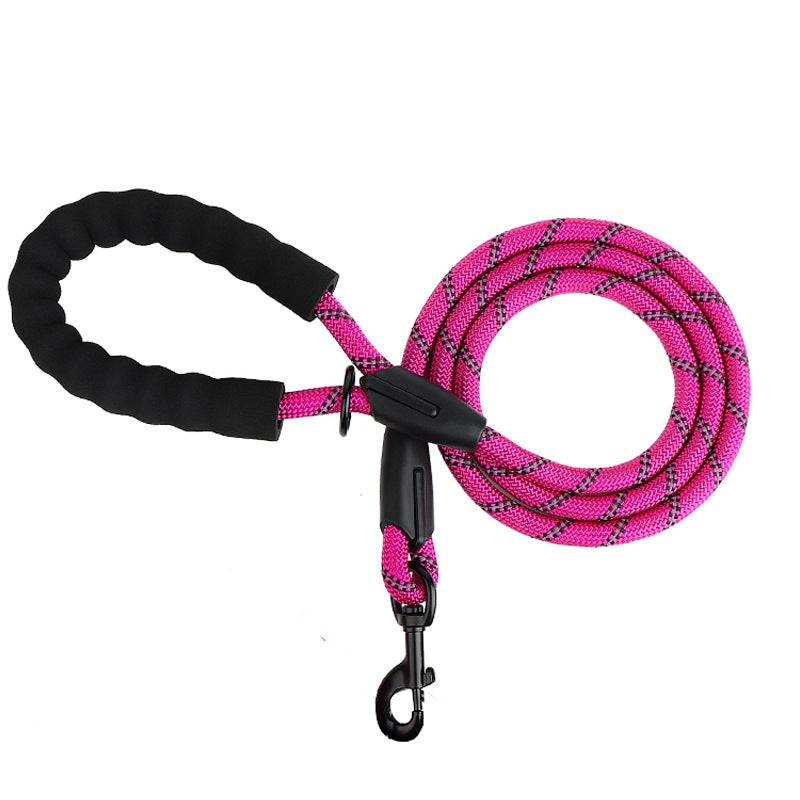 Reflective Nylon Rope Dog Lead for Safer Night Walks