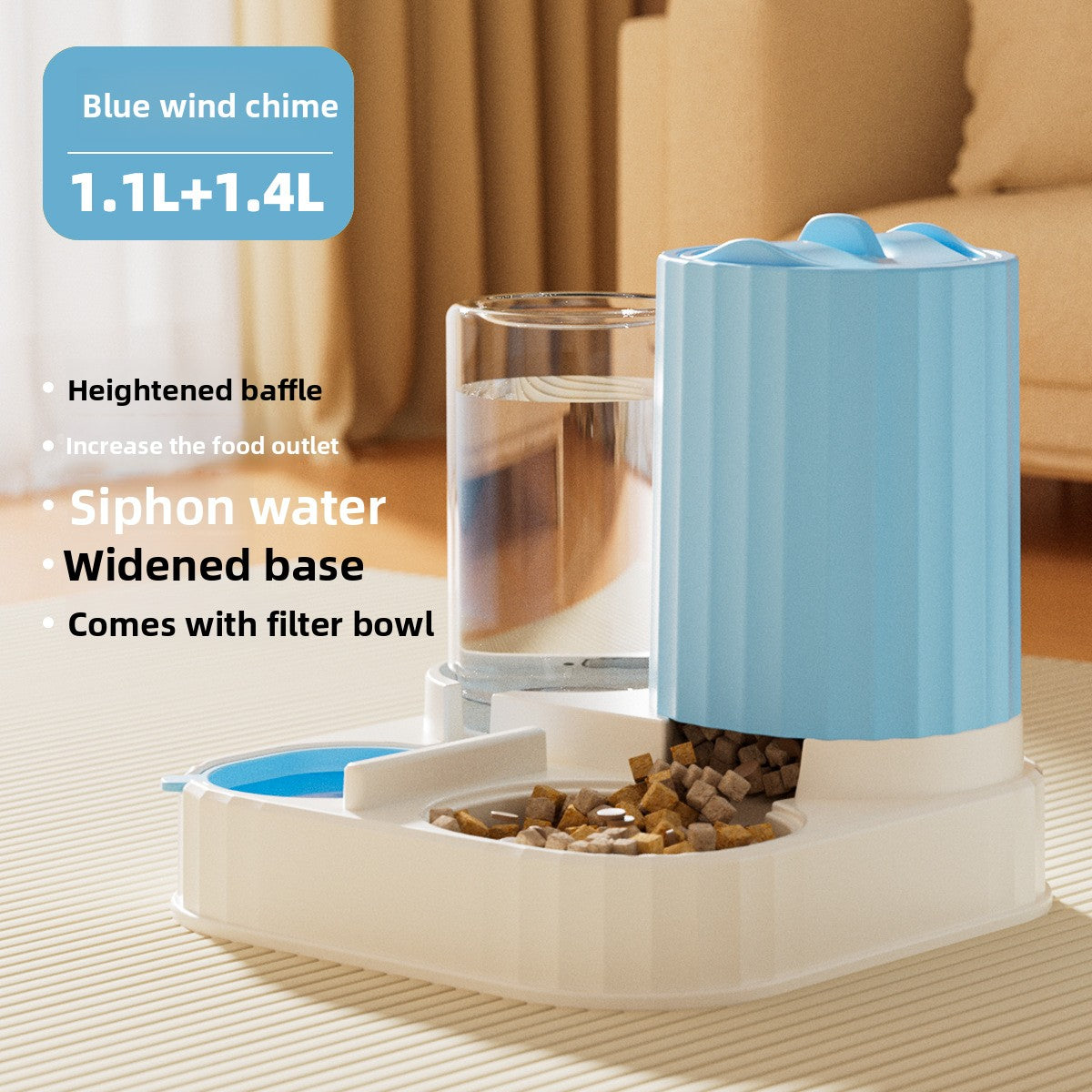 2-in-1 Automatic Cat Feeder and Water Dispenser