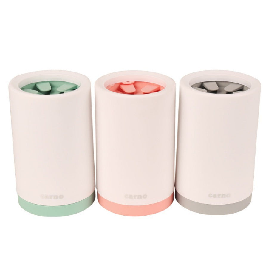 Portable Silicone Pet Paw Cleaner Cup for Dogs with Soft Bristles in Two Sizes