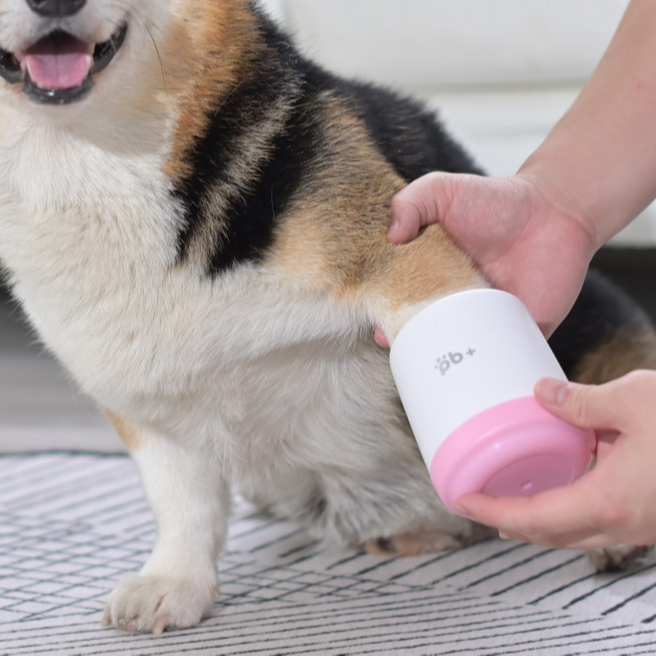 Silicone Paw Cleaning Cup Footbath with Handle Option for Dogs