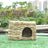Foldable woven grass hideout house for hamsters and rabbits, view 2