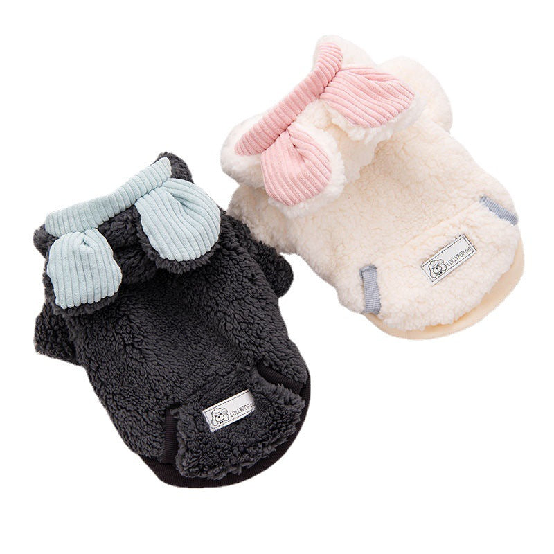 Fleece lined bear print dog top, available in 2 colours, image 5