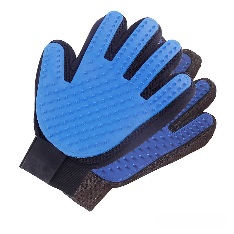Rubber pet bath and massage glove, additional product photo