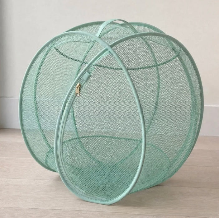 Rolling mesh cat playpen on wheels, product gallery photo