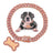 Cuban link dog chain collar with sparkly stones, product image 28
