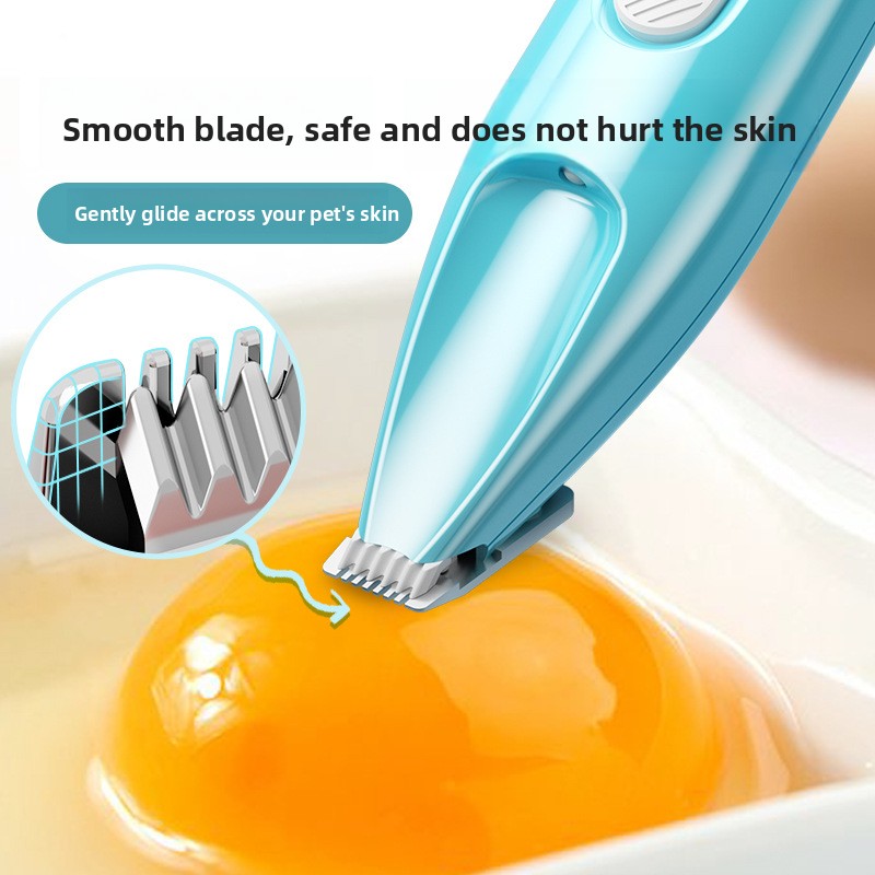 Silent Electric Pet Paw Trimmer with Rounded Blade Tips for Cats and Dogs