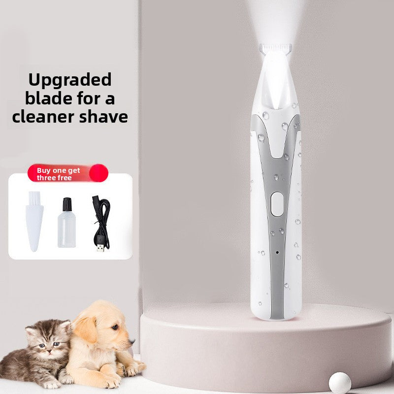 Mini Washable Pet Hair Trimmer with LED Light for Dogs and Cats