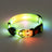 USB rechargeable LED dog collar and lead in Black Collar, side view