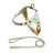 PU leather small dog harness and lead set, available from Pet Royale UK