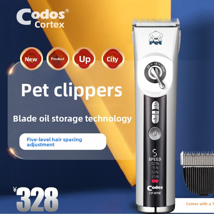 Cordless Dog Hair Clipper Kit with 3mm Precision Blade