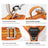 Y shape no pull dog harness in orange with front buckle
