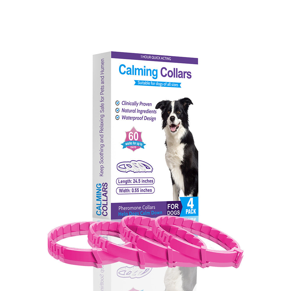 Pheromone Pet Comfort Collar for Cats and Dogs (4 Pack)