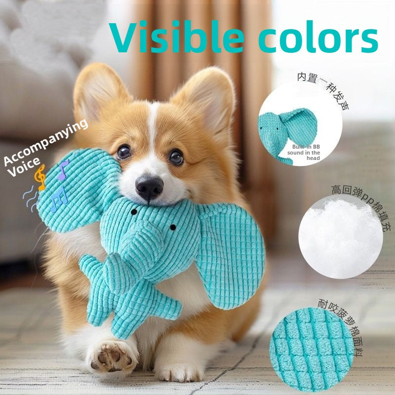 Squeaky plush animal dog toy collection with duck, goose and snake - view 8