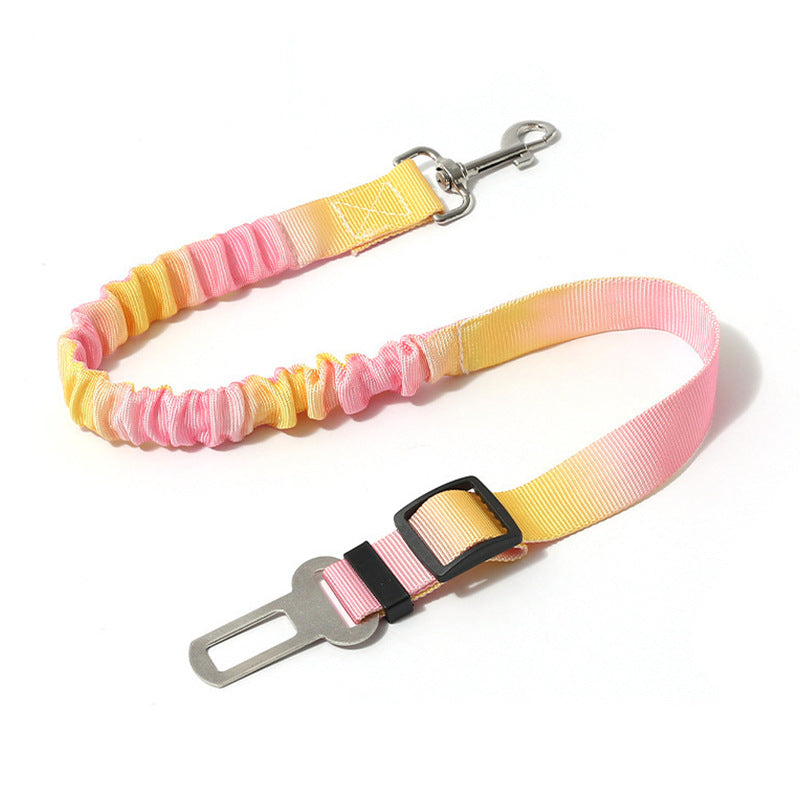 Retractable pet car seat belt for dogs and cats in 3 colour options