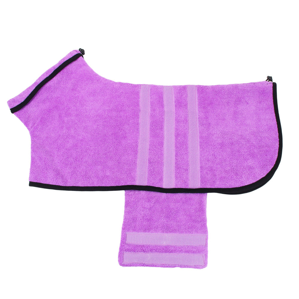 Microfibre quick dry dog bathrobe, available in 4 colours, image 19