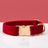Soft velvet dog collar with metal buckle, ideal for everyday use