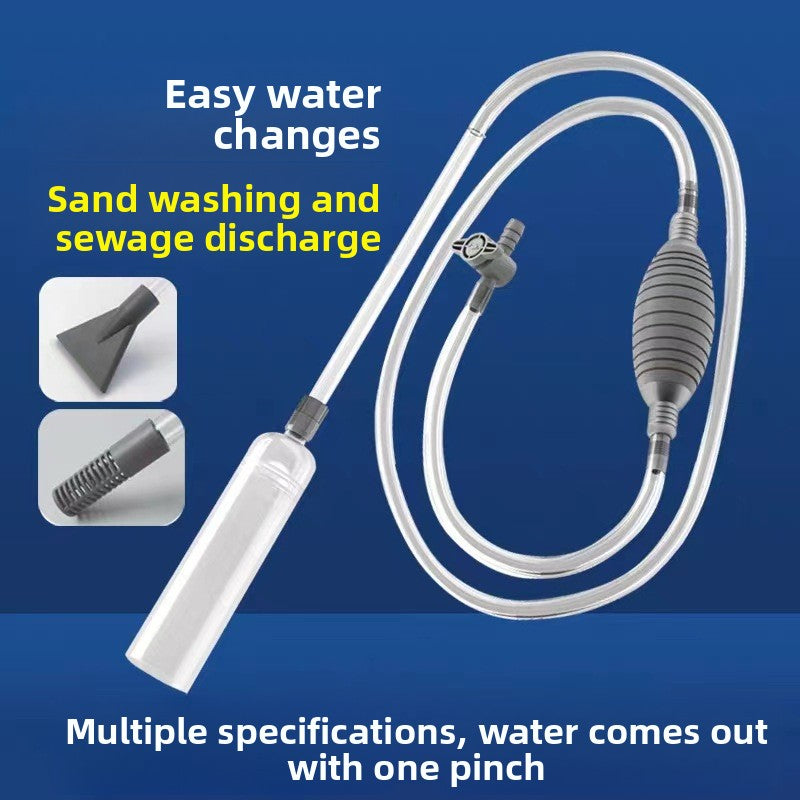 Fish Tank Water Changer Hose, Manual Siphon Cleaning Tool