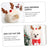 Christmas pet bib and hat for dogs and cats in Green Hat Small, side view