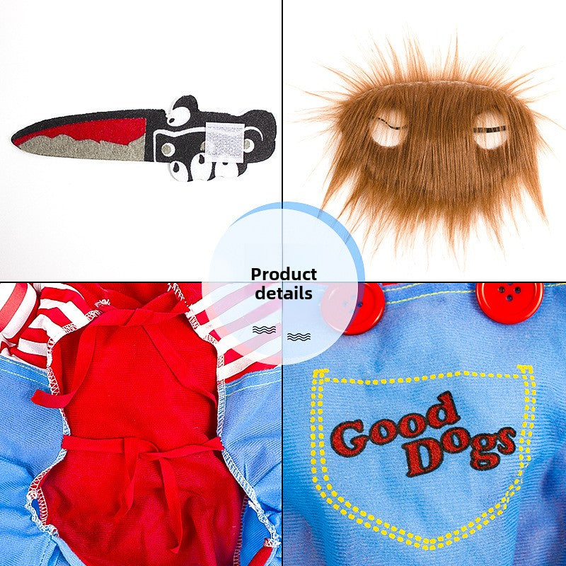 Funny Halloween dagger costume for dogs, in Dagger, sizes Small to Extra Large, image 1