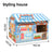Themed corrugated cardboard cat scratch house and playhouse, view 11
