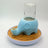 Ceramic Automatic Cat Water Dispenser with Elephant Design and Glass Bottle