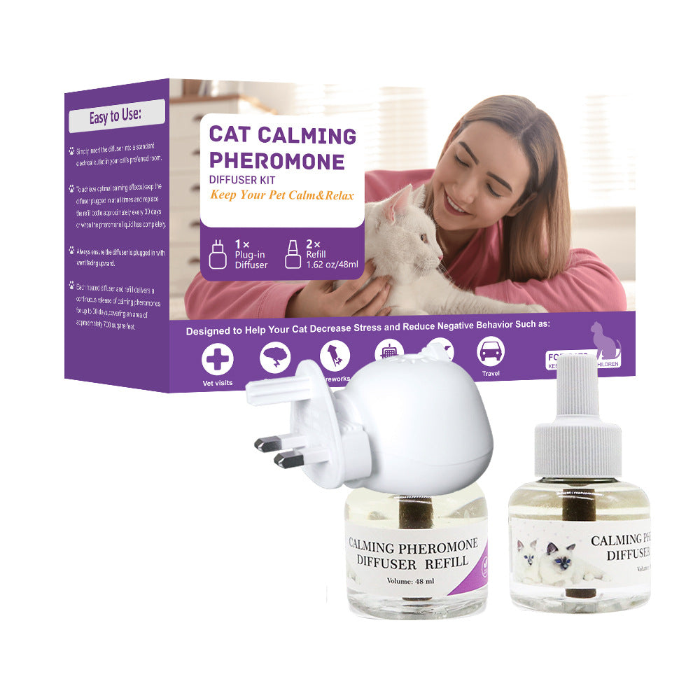 Pet Calming Plug-In Diffuser for Dogs or Cats, UK Plug