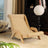 Wooden cat lounge chair with sisal scratching pad, view 7