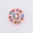 Dog puzzle slow feeder bowl in Small Round, Pink