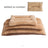 Flat dog bed mat in cotton velvet with removable cover