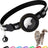 Reflective silicone AirTag holder for pet collars, tag not included, product image 1