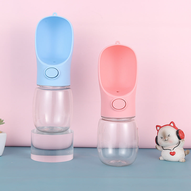 Portable Non-Wet Mouth Pet Water Cup in PP and PC with Drinking Head, 300ml to 565ml