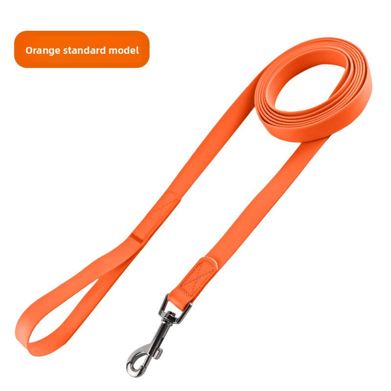 PVC waterproof dog walking lead in 8 colour options