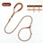 Nylon rope slip lead for dog training in 4 colour options