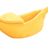 Banana boat shaped dog bed for cats and small dogs, photo from another angle