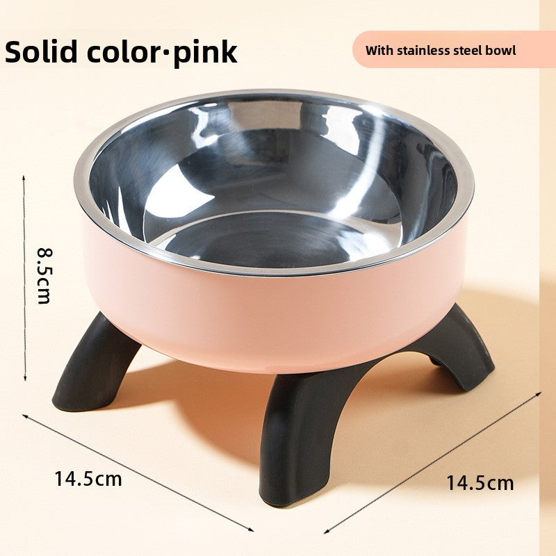 Elevated Pet Food Bowl with Stainless Steel Insert