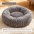 Faux Fur Round Pet Nest Bed with Thick Padding, Dogs and Cats