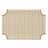 Wooden Raised Pet Camp Bed with Removable Washable Cover