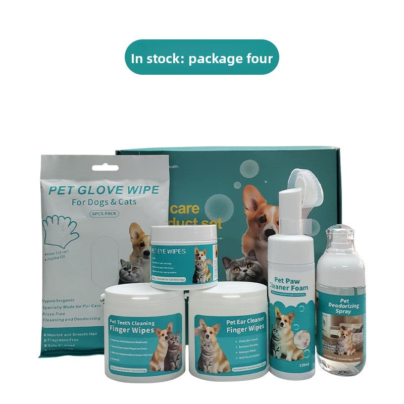 Pet Care Travel Kit, Grooming and Cleaning Set for Dogs and Cats