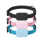 Silicone pet collar with built-in Bluetooth locator in black, product image 1