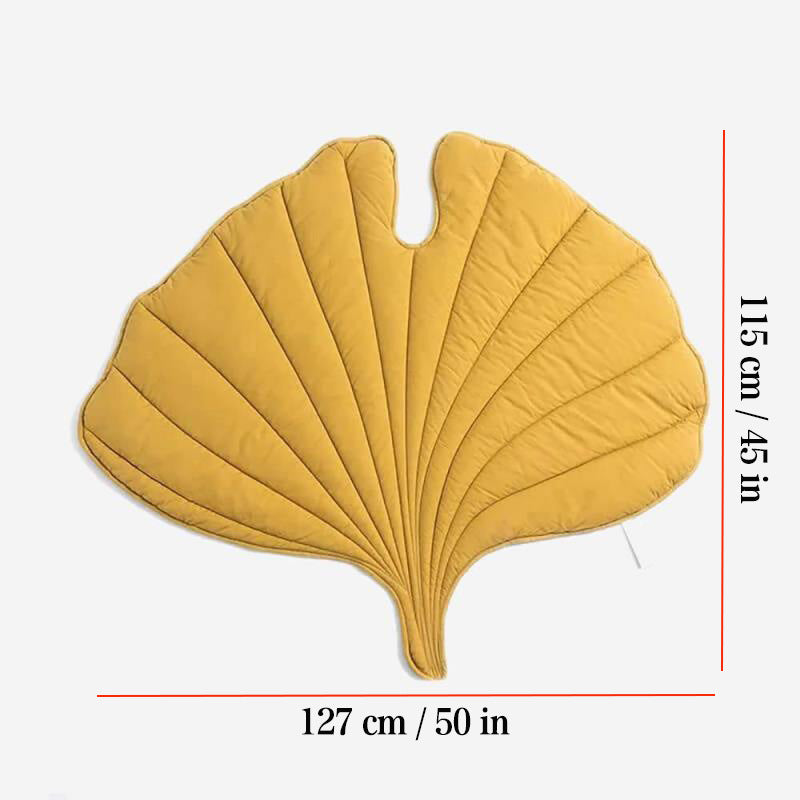 Leaf-shaped padded pet mat for cats and dogs, additional product photo