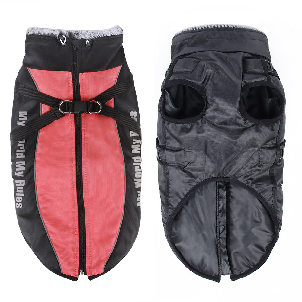 Warm reflective raincoat for large dogs, available in 9 colours, image 23